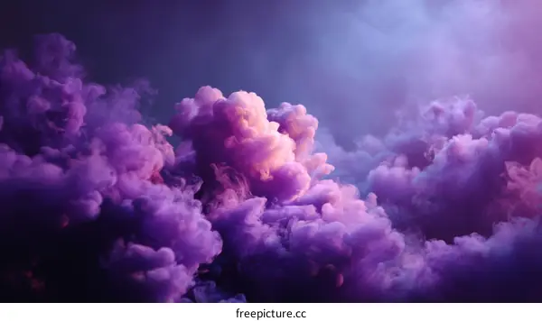 Purple Smoke Clouds Abstract Background