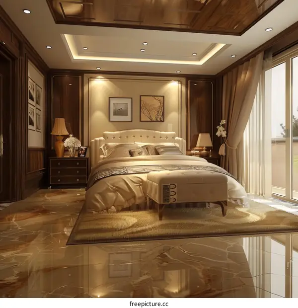 Luxury Bedroom Interior Design Illustration