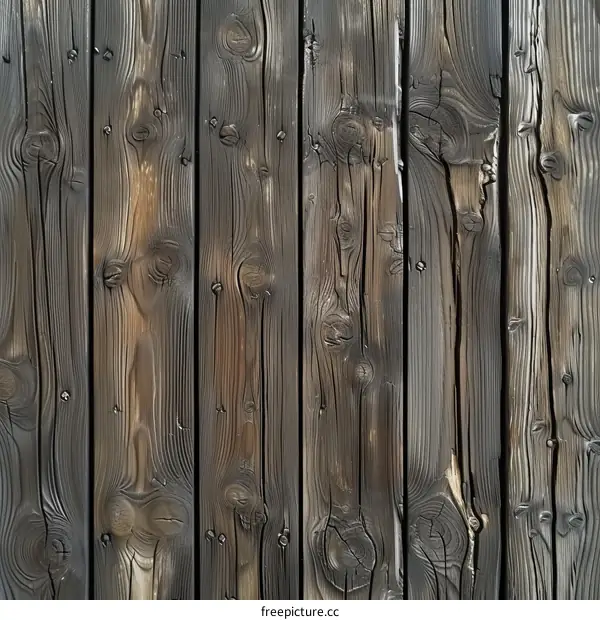 Wood grain texture of old wooden fence