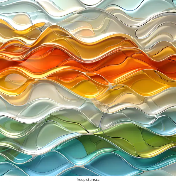 Colorful abstract waves background