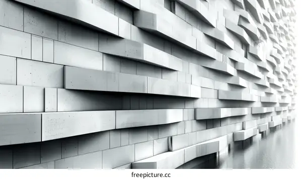 Black and white repeating geometric shapes