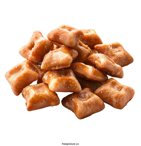 [Transparent Background PNG]A pile of sweet and crispy biscuits