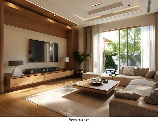 Modern minimalist living room