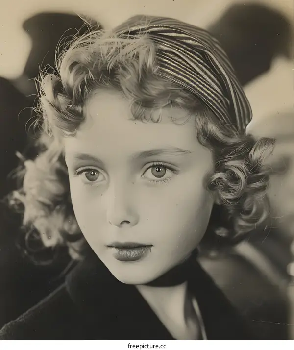 Portrait of a young woman with a headscarf