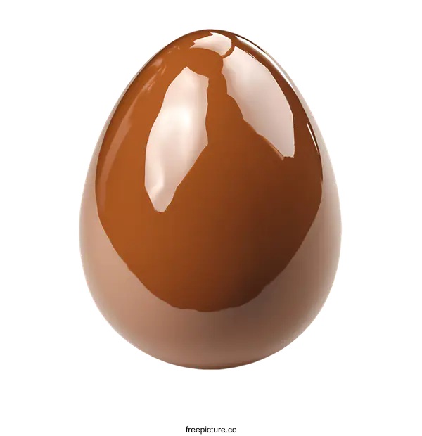 [Transparent Background PNG]Chocolate Easter Egg Illustration