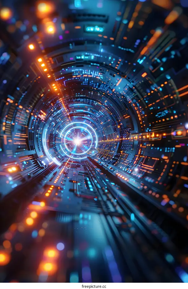 Futuristic Tunnel Lights Technology