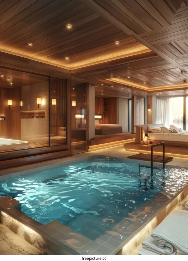 Captivating Luxury Motor Yacht with Indoor Swimming Pool