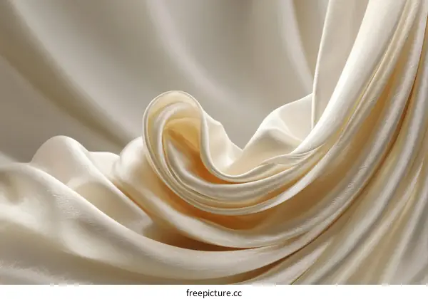 Elegant Cream Satin Fabric Texture