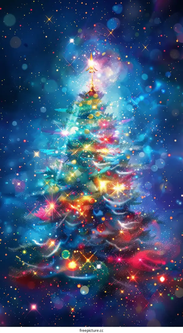 Festive Christmas Tree with Decor