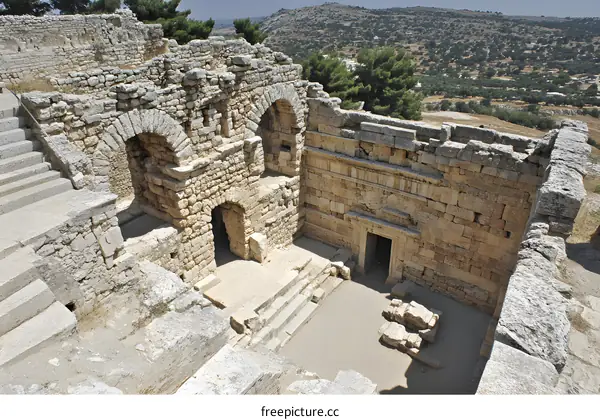 Ancient Stone Ruins in Greece