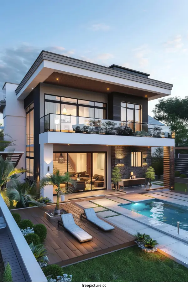 Luxurious Villa with Outdoor Pool and Landscaping