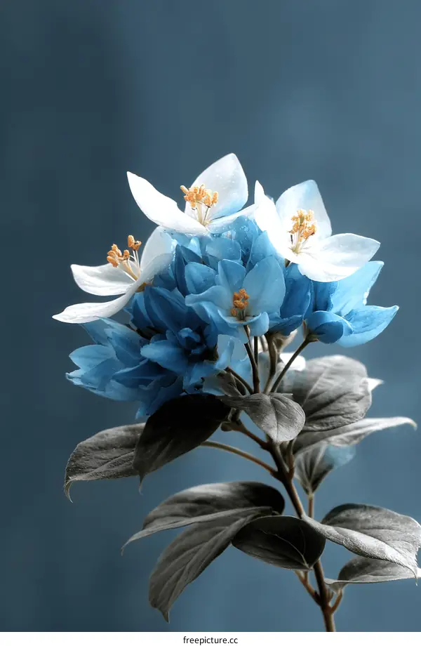 Stunning Blue and White Flower Arrangement