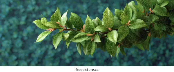 Spring Branch with Fresh Leaves