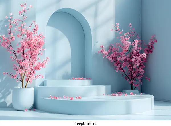 Japanese Style Cherry Blossom Background