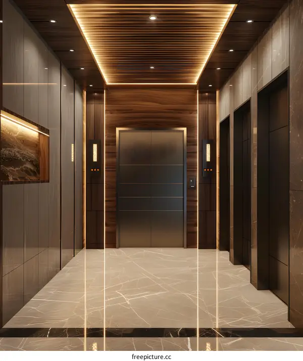 Modern Building Elevator Lobby Interior Design