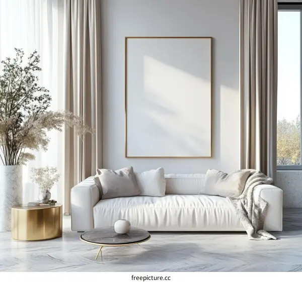 Modern Minimalist Living Room Interior Design