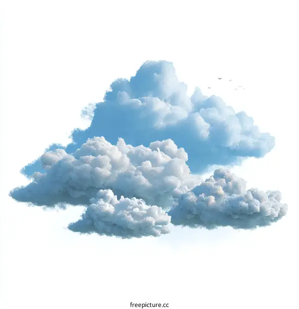 Soft Fluffy Cloudscape Illustration