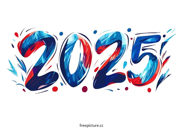 Colorful 2025 Greeting Card Design