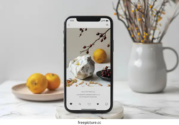 Still Life Photography on a Phone Screen