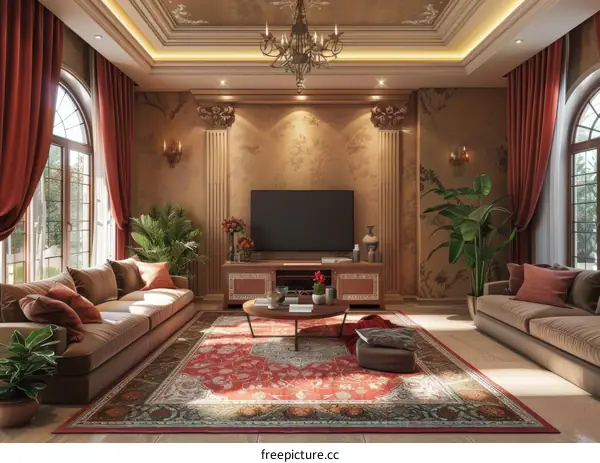 Luxurious and Elegant Living Room Interior Design