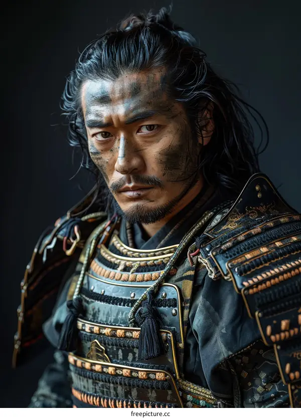 Portrait of a samurai warrior