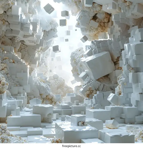 Cubes in a Surreal Dreamscape