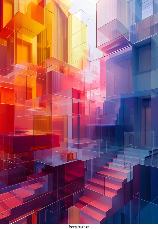 Abstract 3D Geometric Shapes