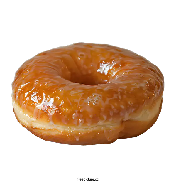 [Transparent Background PNG]yeast donut with glaze