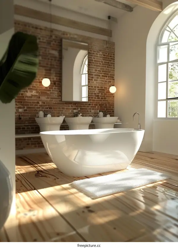 Modern Industrial Style Bathroom Interior Design