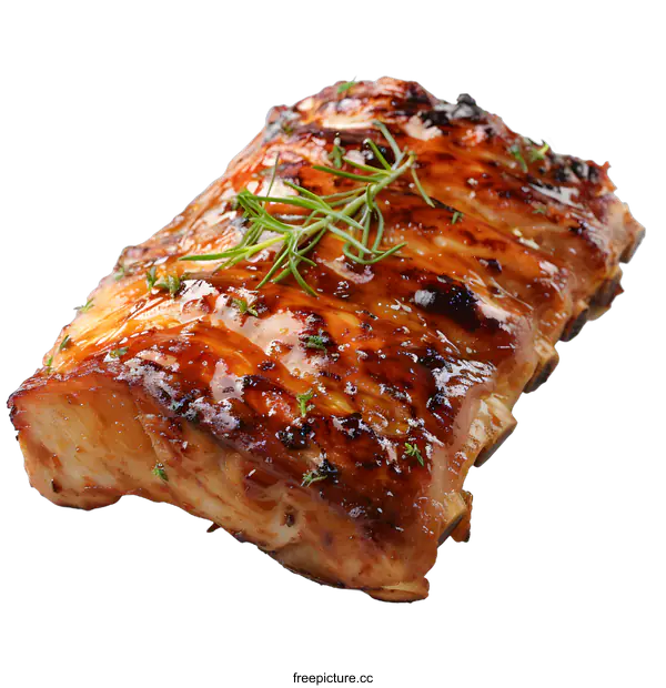 [Transparent Background PNG]barbecued pork ribs