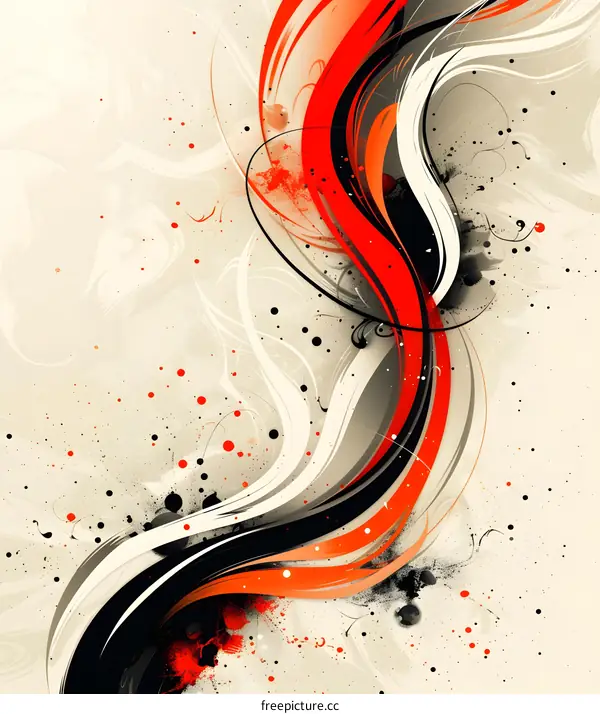 Abstract Swirls and Splashes