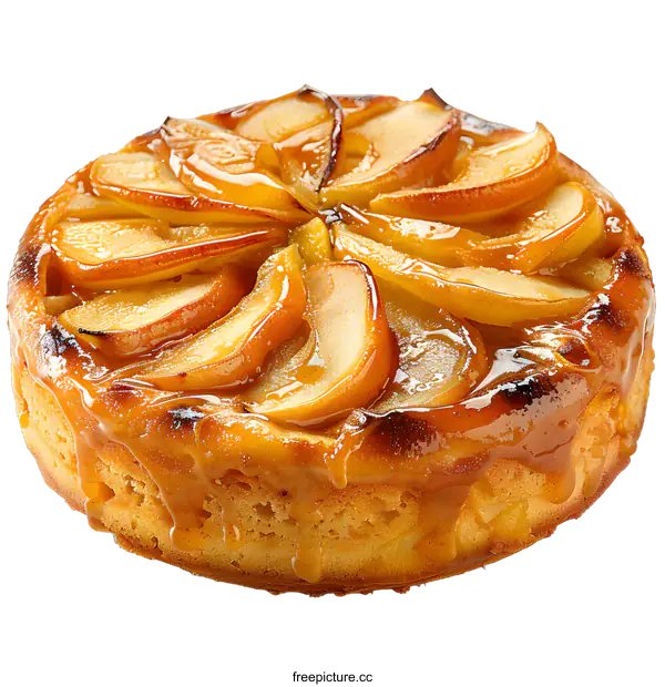 [Transparent Background PNG]Delicious Apple Pie on White Background