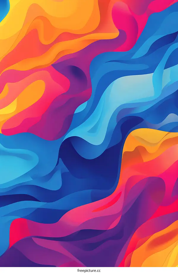 Abstract Colorful Swirling Background