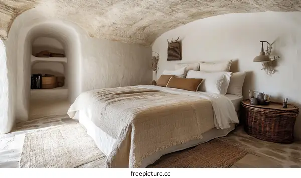 Natural Cave Bedroom Interior Design