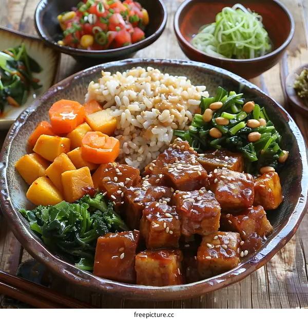 Korean Spicy Tofu Bowl