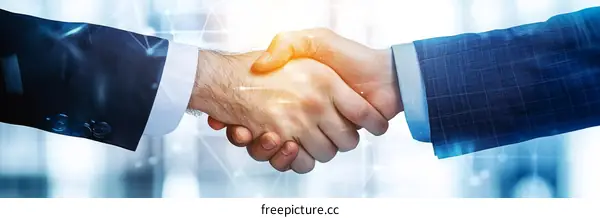 Business Partnership Agreement Digital Illustration