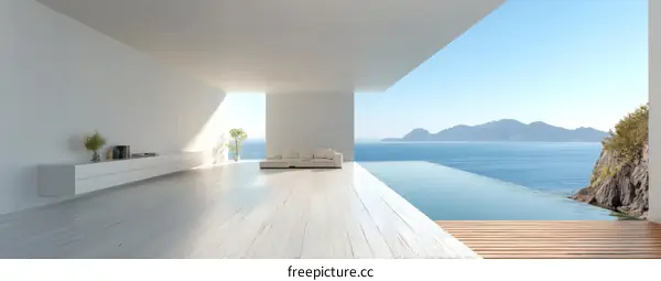 Modern Seaside Villa with Infinity Pool