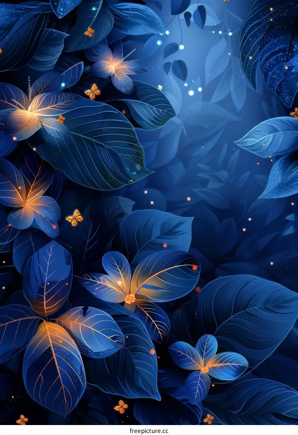 Blooming Flowers and Graceful Butterflies