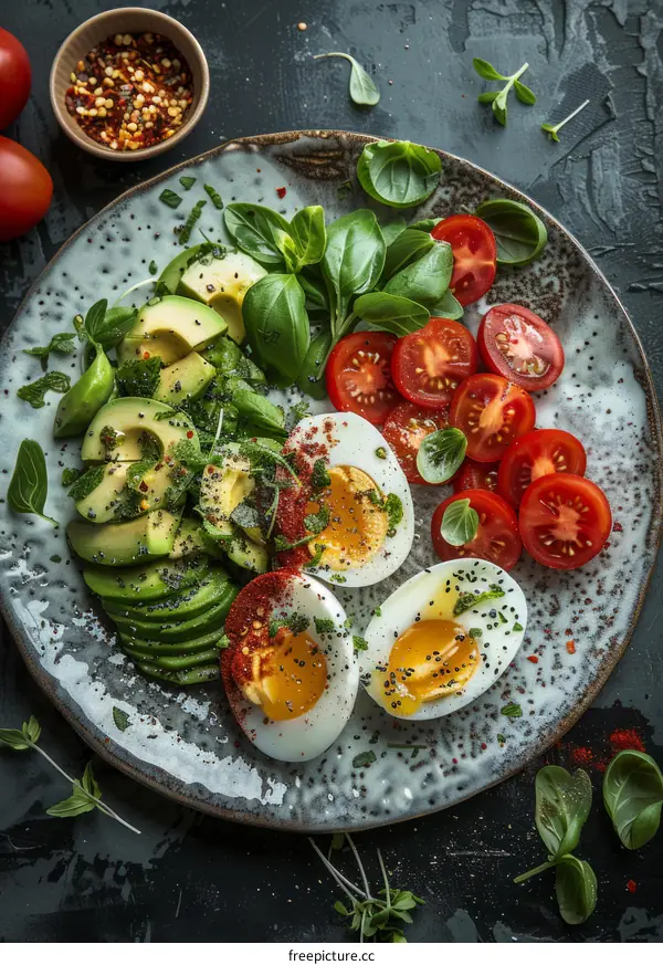Vibrant Avocado and Egg Breakfast