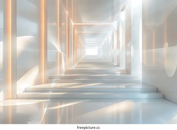 Futuristic Office Corridor