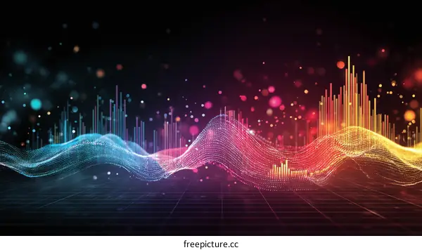 Abstract Data Visualization Waves