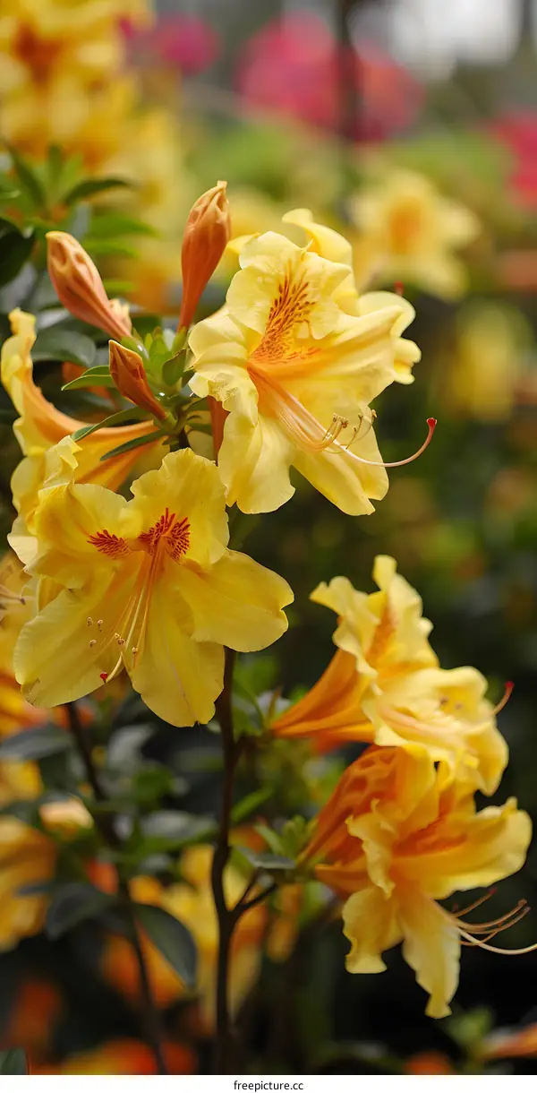 Yellow Flowers Blooming in Spring