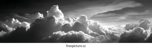 Dramatic Cloudscape in Monochrome