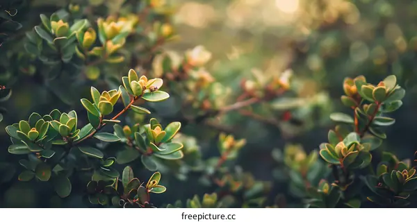 Green Leaves With Blurred Background