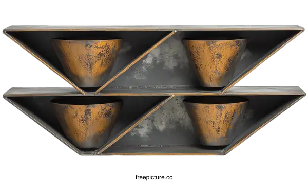 [Transparent Background PNG]Modern Geometric Wall Planter