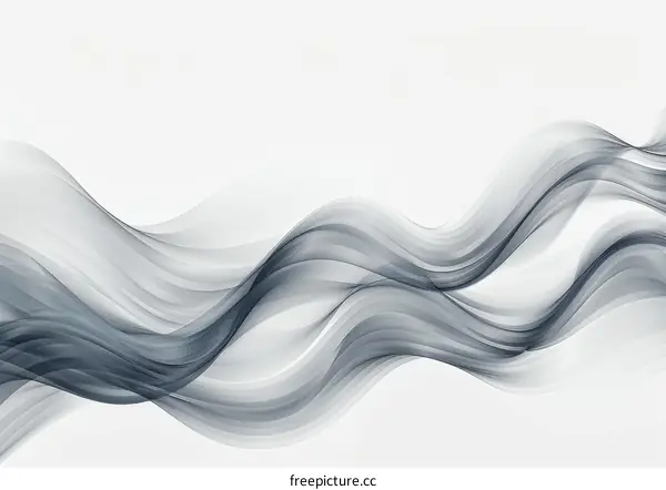 Black and white abstract wave background