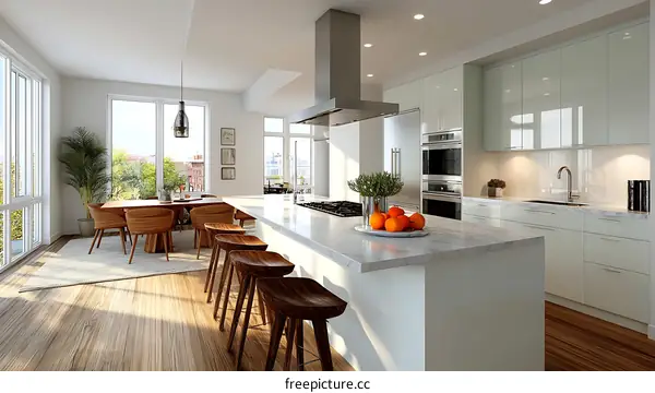 Modern Kitchen Design with Daylight