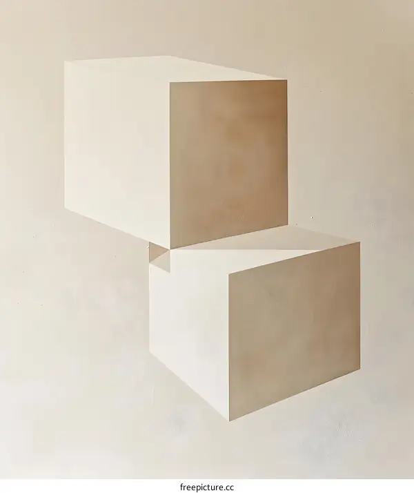 Abstract Minimalist Geometric Shapes Art