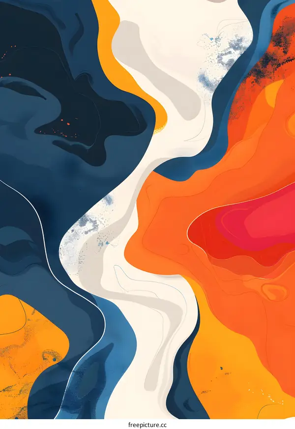 Colorful abstract painting