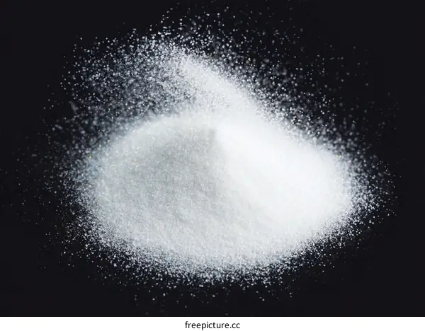 White Powder Explosion Abstract Macro Photography